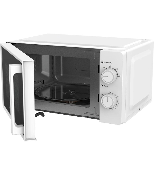 Микроволновая печь OASIS MW-70RW белый, 20 л, 700 Вт, переключатели — поворотный механизм