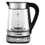 Чайник электрический Hyundai HYK-G3026 1.7л. 2200Вт серебристый/черный (корпус: стекло), фото2