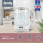 Чайник электрический Domfy DSW-EK304 1.7л. 2200Вт белый (корпус: стекло), фото10