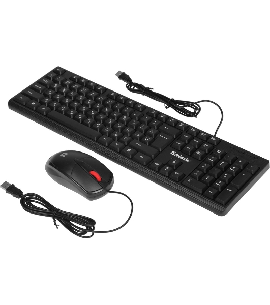 Комплект клавиатура+мышь Defender Line C-511 проводной, USB, 1000 DPI, чёрный