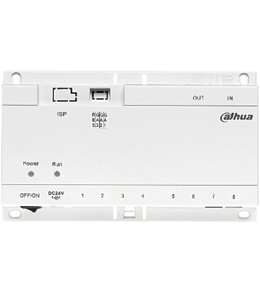 Коммутатор Dahua DHI-VTNS1060A, 6×PoE (24 В) + 2×Uplink, неуправляемый