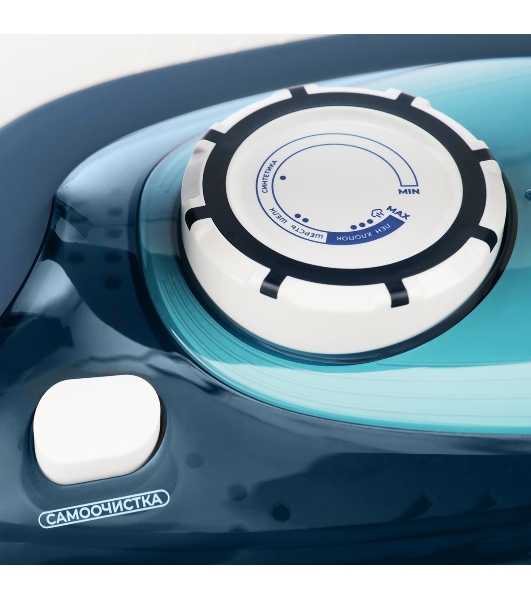 Утюг Centek CT-2319 синий/белый, 2400 Вт, 40 г/мин, 140 г/мин, 480 мл