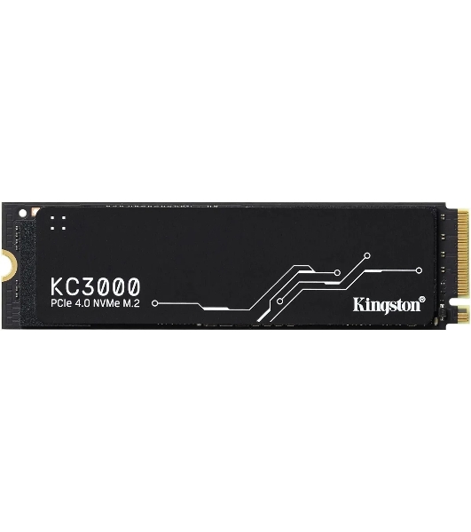 Накопитель SSD Kingston KC3000, 4Tb, PCIe 4.0 x4, M.2 2280, NVMe, R/W 7000/7000, с радиатором