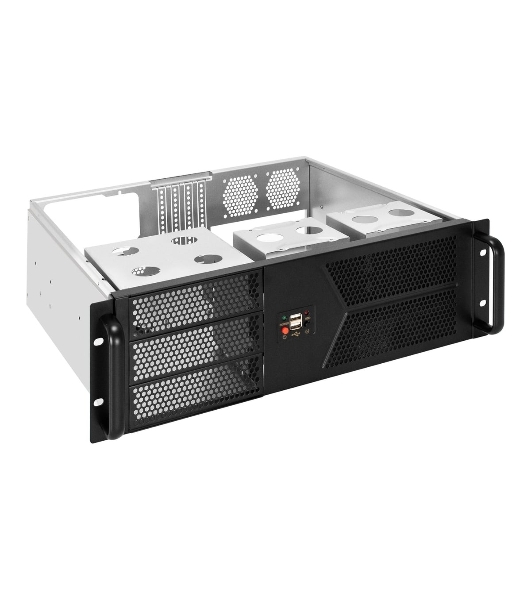 Серверный корпус ExeGate Pro 3U400-07 (RM 19', высота 3U, глубина 400, БП 1100RADS, 2*USB)