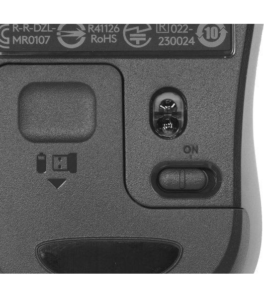 Мышь беспроводная Logitech M220 SILENT черный/серый, 1000 dpi, радиоканал, USB, кнопки - 3