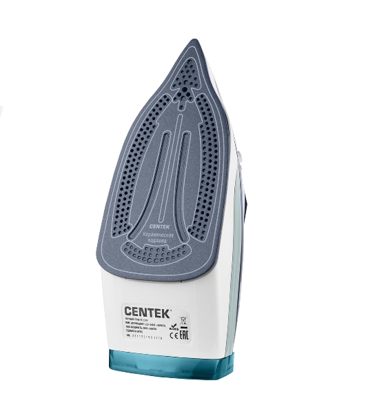 Утюг Centek CT-2319 синий/белый, 2400 Вт, 40 г/мин, 140 г/мин, 480 мл