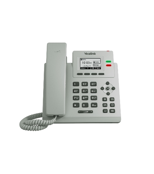 Телефон YEALINK SIP-T31P, светло-серый, 2 аккаунта, PoE, шт