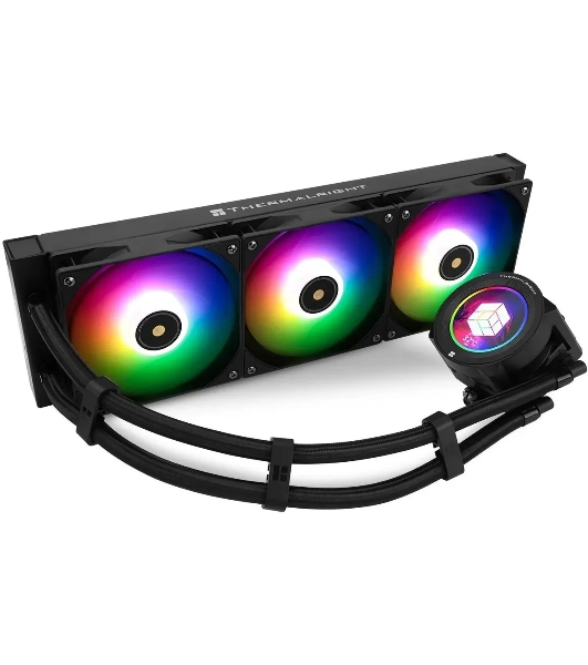 Система жидкостного охлаждения Thermalright Core Vision 360 ARGb Soc-AM5/AM4/1200/1700/1851 черный 4-pin 28.1dB Al LCD Ret (C-VISION-360-BL-ARGb)