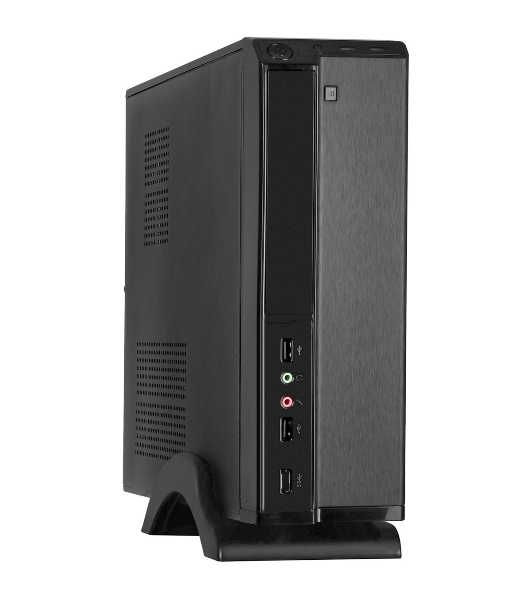 Компьютерный корпус MiniITX ExeGate MI-207 Black, miniITX/mATX, (без БП), 2хUSB, Audio