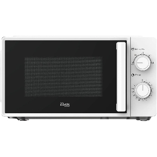 Микроволновая печь OASIS MW-70RW белый, 20 л, 700 Вт, переключатели — поворотный механизм