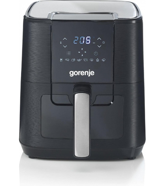 Аэрогриль Gorenje AF1350DWB черный, 1350 Вт, 5.4 л, сенсор, 8 программ