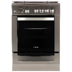 Плита газовая Gefest ПГ 6100-03 0004 серебристый, конфорок 4 шт, духовка 52 л, 60 см x 85 см x 60 см, фото 1