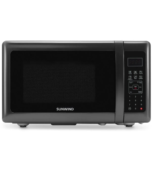 Микроволновая печь SunWind SUN-MW007 черный, 20 л, 700 Вт, переключатели - сенсор