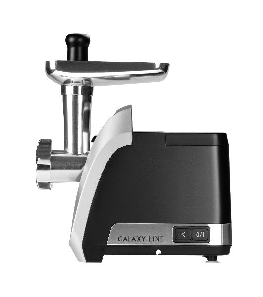 Мясорубка электрическая Galaxy Line GL 2423 черный, 2200 Вт, 2.6 кг/мин, реверс, защита от перегрузки, насадки - 6