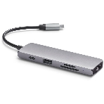 USB-концентратор Satechi ST-UCMPAM, USB Type-C, USB 3.0/USB Type-C/HDMI/SD/micro-SD, USB Type-C, фото 1