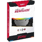 Оперативная память Kingston Fury Renegade, DDR4, 8GB (1x8GB), 3600MHz, CL16, DIMM, с радиатором, RGB, серебристый/черный, фото3
