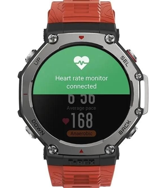 Умные часы Amazfit T-Rex 3 A2323, 1.5' AMOLED, Wi-Fi, Bluetooth, 10ATM, темно-серый / красный