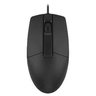 Мышь проводная A4Tech OP-330 черный, 1200 dpi, USB, кнопки - 3