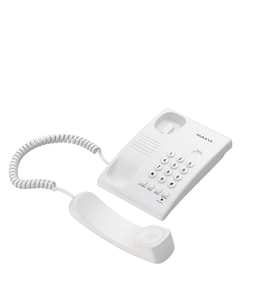 Проводной телефон MAXVI CS-02 white