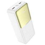 Портативный аккумулятор Hoco J136B, 30000мА·ч, QC/PD, 3A, с дисплеем, белый, фото 1