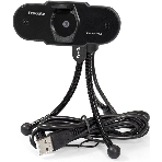 Веб-камера ExeGate BlackView C615 1920x1080, 30 кадр/с, USB Type-A, микрофон (шумоподавление), шторка приватности, универсальное крепление, штатив в комплекте, фото 1