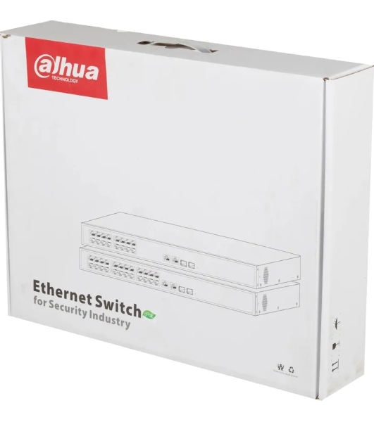 Коммутатор Dahua DH-LR2226-24ET-360, 24×100 Мбит/с + 2×1 Гбит/с + 2×1 Гбит/с Combo, управляемый
