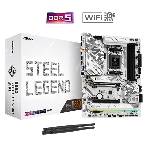 Материнская плата ASRock B650 Steel Legend WiFi, AM5, AMD B650, 4xDDR5, 4xSATA, 3xM.2, 1xPCIe 5.0 x16, 1xPCIe 3.0 x16, 1xPCIe 4.0 x1, 1xHDMI, 1xDP, 1x2.5Gb LAN, Wi-Fi 6E, Bluetooth 5.2, 1xUSB-C 20Gbps, 1xUSB-A 10Gbps, 4xUSB-A 5Gbps, 4xUSB-A 2.0, 2x3.5 мм, 7.1, ATX, фото 1
