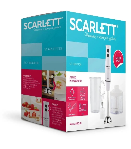 Блендер Scarlett SC-HB42F06 (белый)