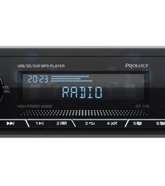 Автомагнитола Prology GT-110, 1 DIN, Bluetooth, USB Type-A, AUX