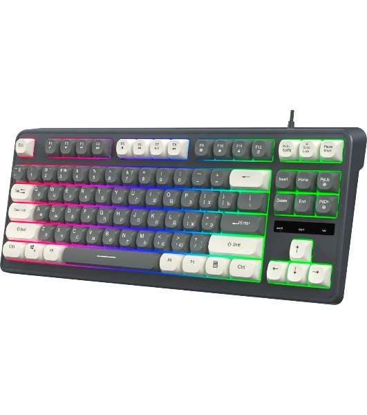 Клавиатура Oklick 711G проводная, USB Type-A, серый