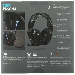 Гарнитура Logitech G733 чёрный, беспроводная, 2.4 ГГц, до 29 ч, LIGHTSYNC RGB, фото3