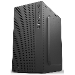 Компьютерный корпус CBR PCC-MATX-MX08-WPSU mATX Minitower MX08, без БП, 2*USB 2.0, HD Audio+Mic, черный, фото2