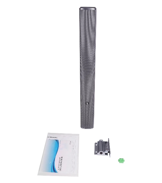 Звуковая колонна Intrend ITSPK-CL425PD-G активная 4x2,5', 60 Вт, вход DANTE, SPL 109dB, 106Hz18kHz, 120°х20° (HхV), вес 3.4 кг, угольный металлик, крепление в комплекте, (цена за 1шт., в упаковке 2 шт., продается парами)