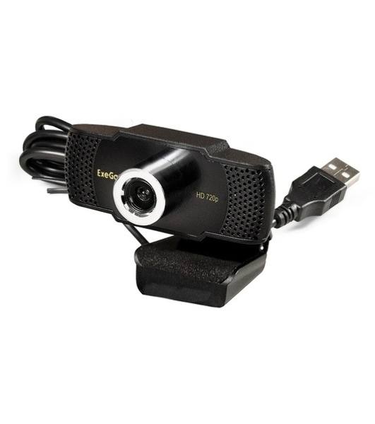 Веб-камера ExeGate BusinessPro C922 HD 1280x720, 30 кадр/с, USB Type-A, микрофон (шумоподавление), универсальное крепление