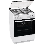 Плита комбинированная Gorenje GK6A20WF белый, конфорок 4 газовых, духовка 65 л, 60 см x 85 см x 60 см, фото 1
