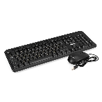 Комплект клавиатура+мышь ExeGate MK150 проводной, USB, 1200 DPI, чёрный, фото 1