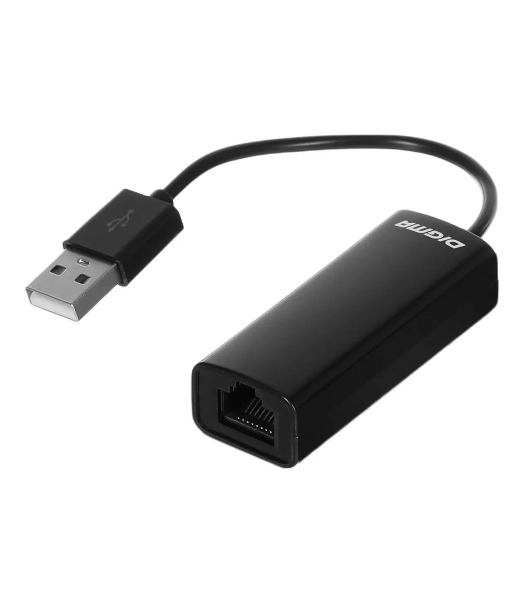 Сетевой адаптер Digma D-USB2-LAN100 Net Adapter Ethernet USB 2.0 (pack:1pcs)