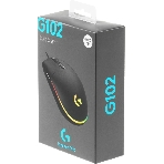Мышь проводная Logitech G102 LIGHTSYNC черный, 8000 dpi, USB, кнопки - 6, фото3
