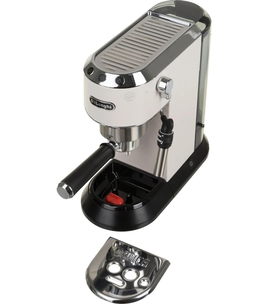 Кофеварка эспрессо DeLonghi EC685.W белый, исп. кофе - молотый/чалды, 1.1 л, 1350 Вт, 15 бар