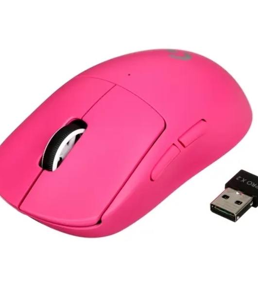 Мышь беспроводная Logitech G PRO X Superlight 2 розовый, 32000 dpi, радиоканал, USB, кнопки - 5