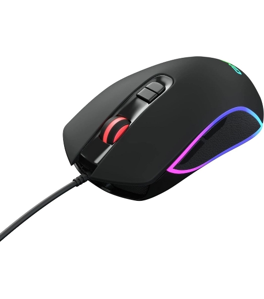 Мышь проводная GMNG 730GM черный, 12000 dpi, USB, кнопки - 7