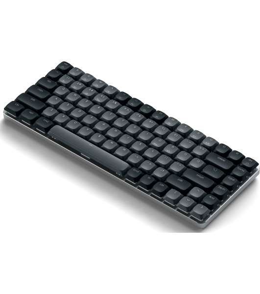 Клавиатура Satechi SM1 Slim Dark гибридная, USB Type-A, Bluetooth, радиоканал, чёрный