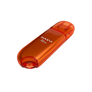 Флешка USB Maxvi P1 orange (FD32GBUSB20C10P1), 32Gb, USB 2.0, R/W 15/5, оранжевый