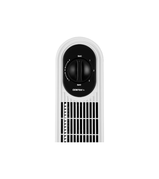 Вентилятор Centek CT-5080 белый/чёрный, напольный, 48 Вт, 3 скорости, колонный