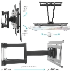 Кронштейн Kromax ATLANTIS-80 черный для LED/LCD телевизоров 32'-75', max 50 кг, настенный, фото8