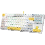 Клавиатура проводная A4Tech Bloody S87 Energy (S87 USB ENERGY WHITE) USB белый/желтый, фото27