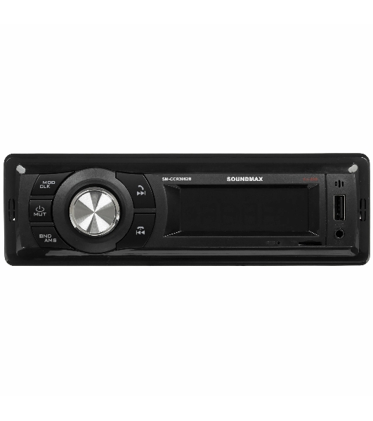 Автомагнитола Soundmax SM-CCR3062B, 1 DIN, Bluetooth, USB Type-A, AUX