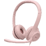 Гарнитура Logitech Stereo Headset H390 розовый, проводная, USB, регулятор громкости, шумоподавление микрофона, фото 1