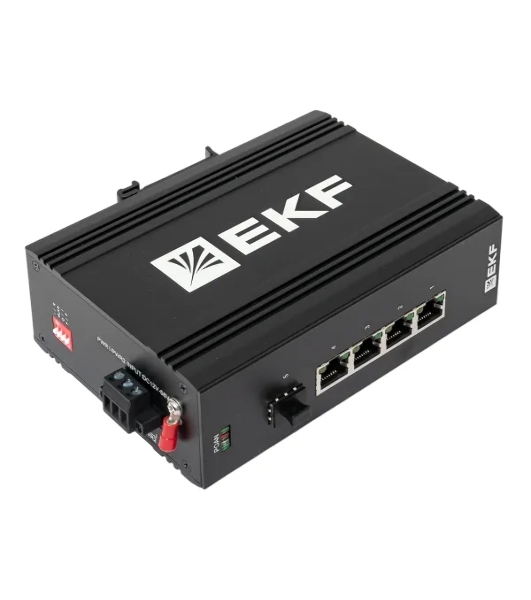 Коммутатор EKF TSX-U-1GX/SFP-4GTP, 4×1 Гбит/с PoE + 1×1 Гбит/с SFP, неуправляемый