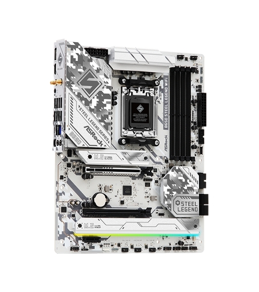 Материнская плата ASRock B650 Steel Legend WiFi, AM5, AMD B650, 4xDDR5, 4xSATA, 3xM.2, 1xPCIe 5.0 x16, 1xPCIe 3.0 x16, 1xPCIe 4.0 x1, 1xHDMI, 1xDP, 1x2.5Gb LAN, Wi-Fi 6E, Bluetooth 5.2, 1xUSB-C 20Gbps, 1xUSB-A 10Gbps, 4xUSB-A 5Gbps, 4xUSB-A 2.0, 2x3.5 мм, 7.1, ATX